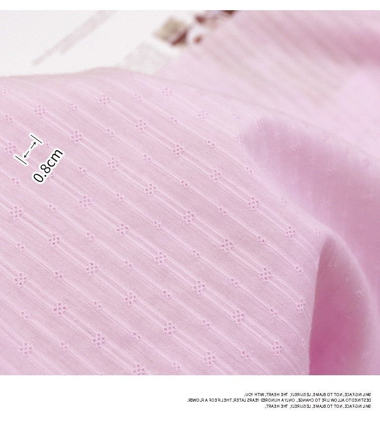 Cotton Jacquard Embroidery Fabric, Palace Floral for Dresses - Orchid Pattern C