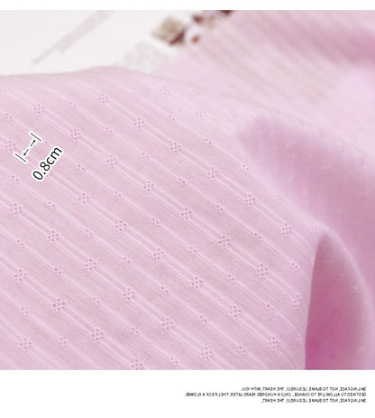 Cotton Jacquard Embroidery Fabric, Palace Floral for Dresses - Orchid Pattern C
