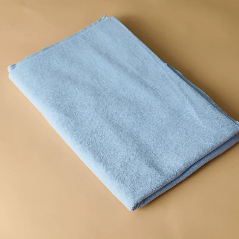 Washed Cotton Fabric, Pre-Dyed Solid for Embroidery & DIY Crafts