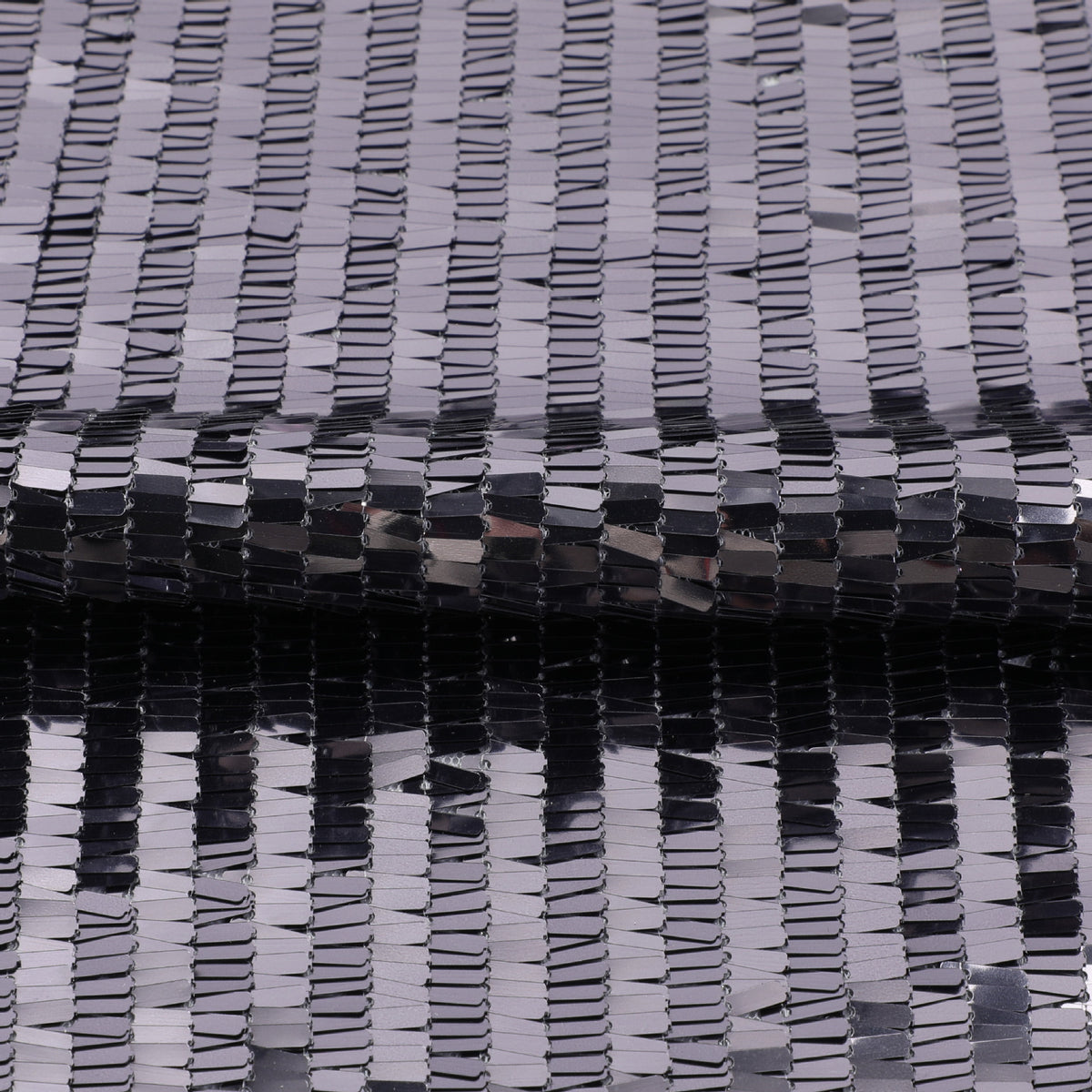 Sequin Embroidery Fabric By The Yard | 15 Colors, 49" Wide for Christmas Craft & Accessories - Black