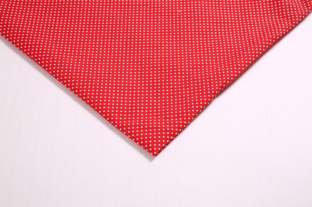 Floral Polyester Fabric - Craft & Craft by the Yard - Red