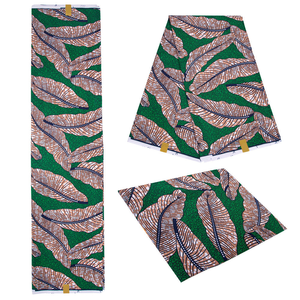 African Wax Print Fabric, Double-Sided Polyester (4 Prints)