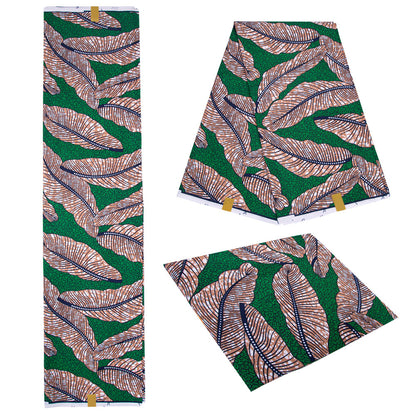 African Wax Print Fabric, Double-Sided Polyester (4 Prints)