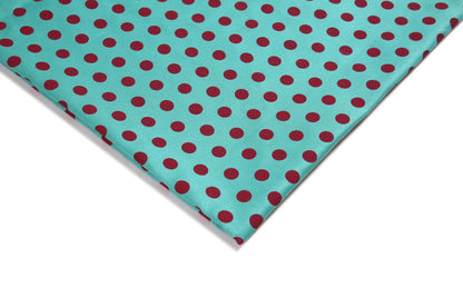 Diagonal Dot Polyester Fabric, Twill-Spot Cloth for Outdoor Apparel - Green