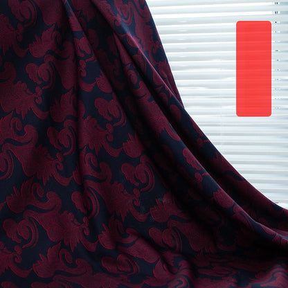 Printed Bonded Fleece-Back Fabric, Warm Corn-Grid Cloth for Jackets & Home - Red Seigaiha