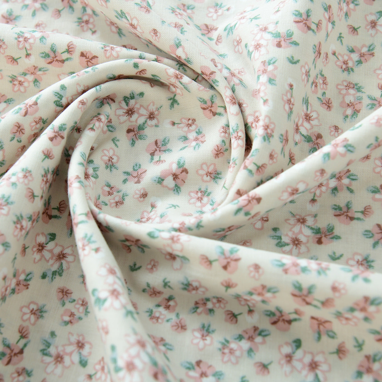 Floral Double Gauze Cotton Fabric - Home Decor & Apparel by the Yard - Flower Creek Dream