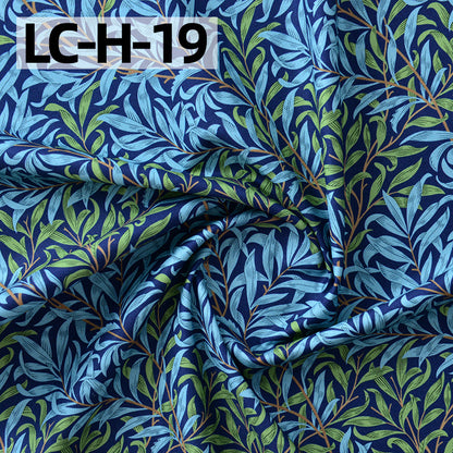 Floral Cotton Plain Fabric - Shirt & Dress by the Yard - LC-H-19