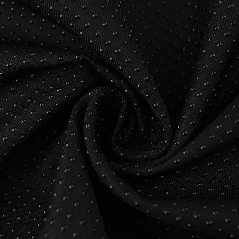 Polka Dot Polyester Fabric - Home Decor & Bags by the Yard - Black