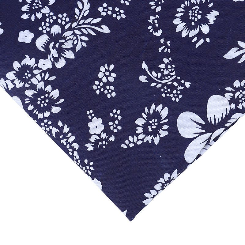 Brushed Pongee Floral Fabric, Vintage Ethnic Cloth for Table & Backdrop - Style 7