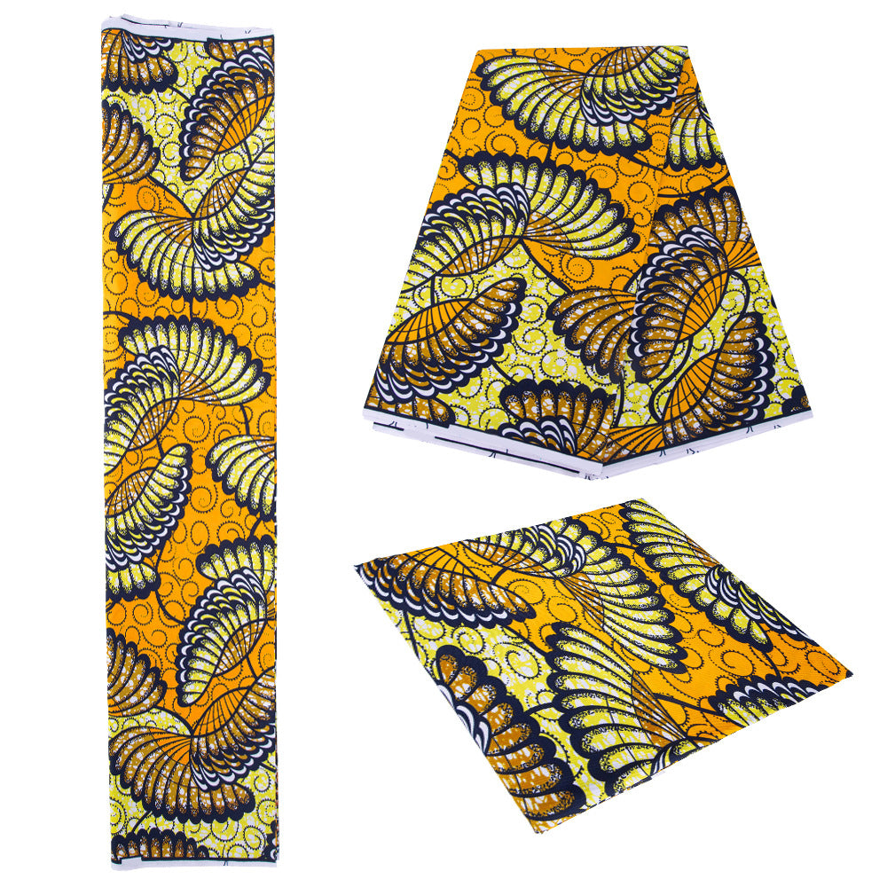 Ankara Polyester Wax Print Fabric, Double-Sided (6 Prints)