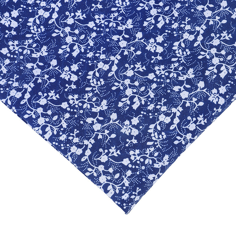 Brushed Pongee Floral Fabric, Vintage Ethnic Cloth for Table & Backdrop - Style 2
