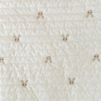 Quilted Polyester Bunny Fabric, for Toys & Bibs - Bunny
