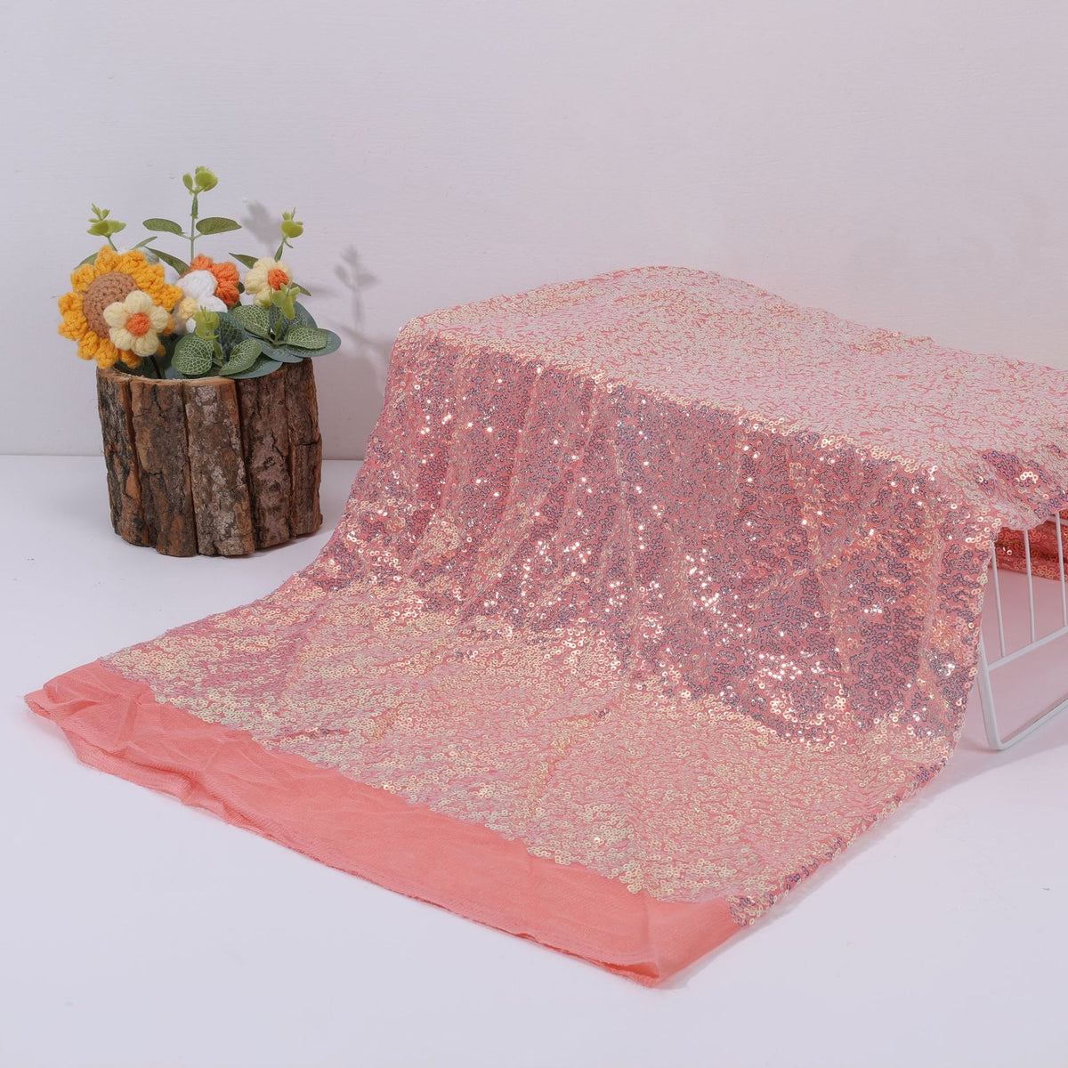 Mermaid Sequin Fabric, Shimmer, 49 in Wide
