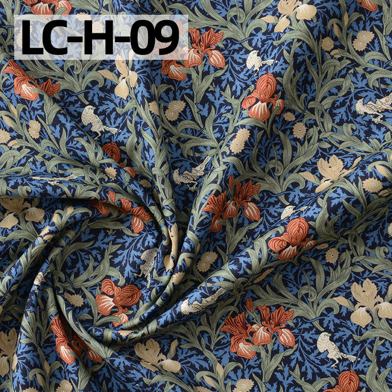 Floral Cotton Plain Fabric - Shirt & Dress by the Yard - LC-H-09