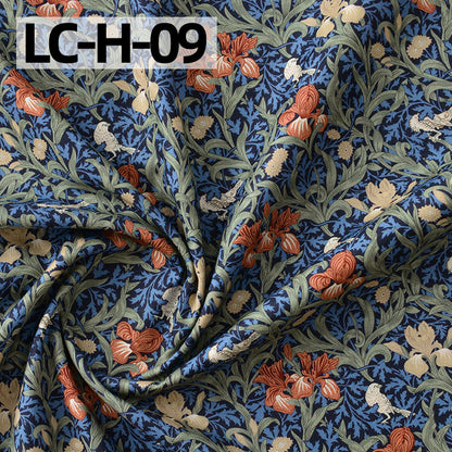 Floral Cotton Plain Fabric - Shirt & Dress by the Yard - LC-H-09