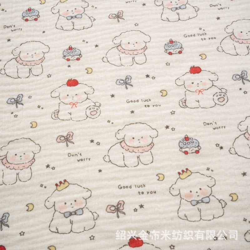 Double Gauze Fabric, Cotton Plaid & Dots (14 Prints)