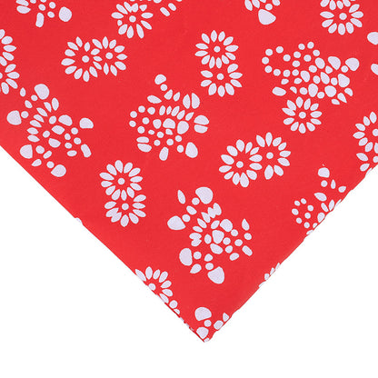 Brushed Pongee Floral Fabric, Vintage Ethnic Cloth for Table & Backdrop - Style 5