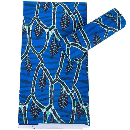 Ankara Polyester Wax Print Fabric, Double-Sided (6 Prints) - fp6692