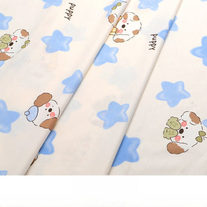 Baby Cartoon Print Cotton Twill Fabric, Cute Kids Cloth for Bedding & Apparel - Star Dog