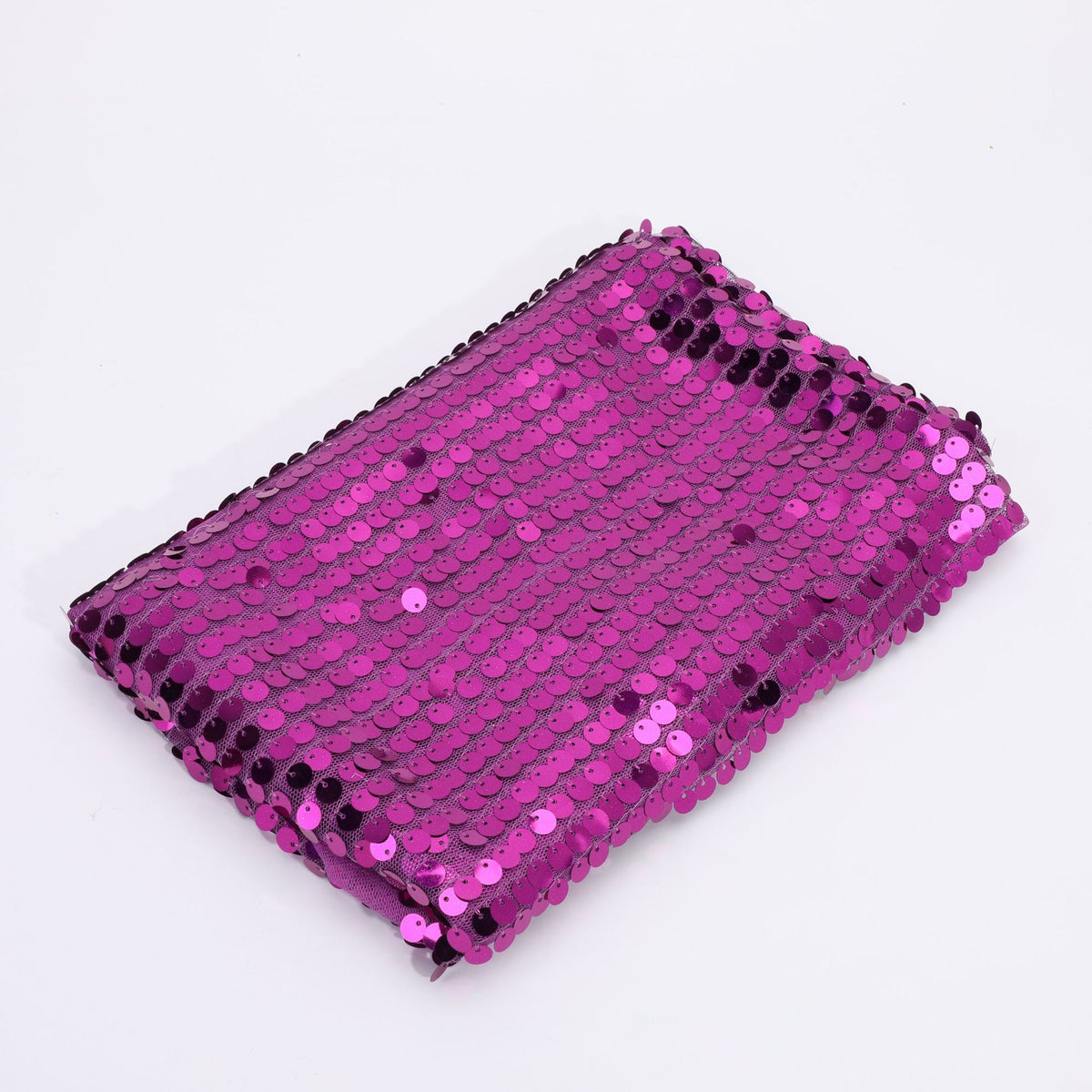 Heavy Sequin Fabric, 9mm Dense, 51 in Wide - Purple