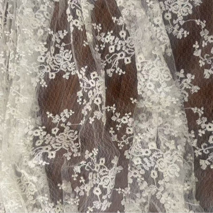 Diamond-Net Lace Trim Fabric, 120 g/m², 135 cm Wide, for Trim, Apparel & Craft