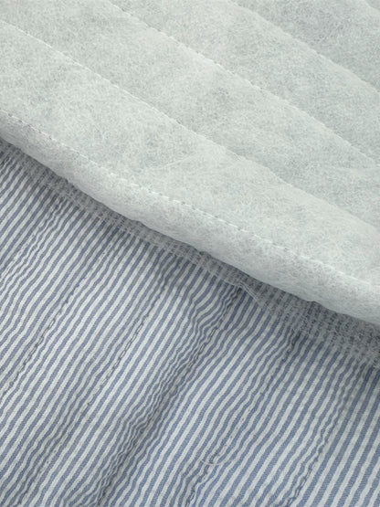 Quilted Polyester Stripe Fabric, for Bags & Pouches
