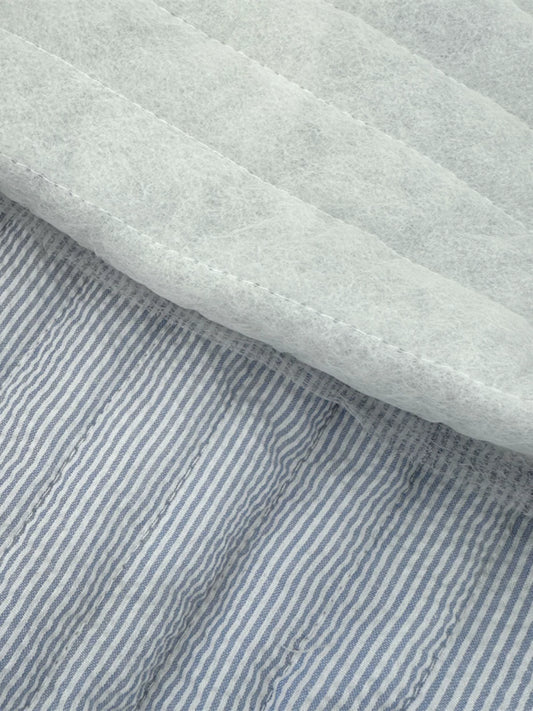 Quilted Polyester Stripe Fabric, for Bags & Pouches