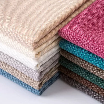 Cotton Linen Fabric, Heavy Plain Weave, for Sofa Covers, Tablecloths & Cushions