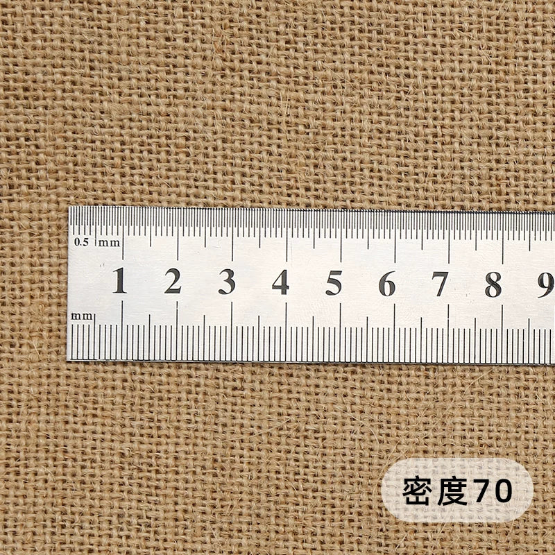 Thick Jute Burlap Fabric for Decor Backdrops, Tablecloths & DIY Crafts - Density 70