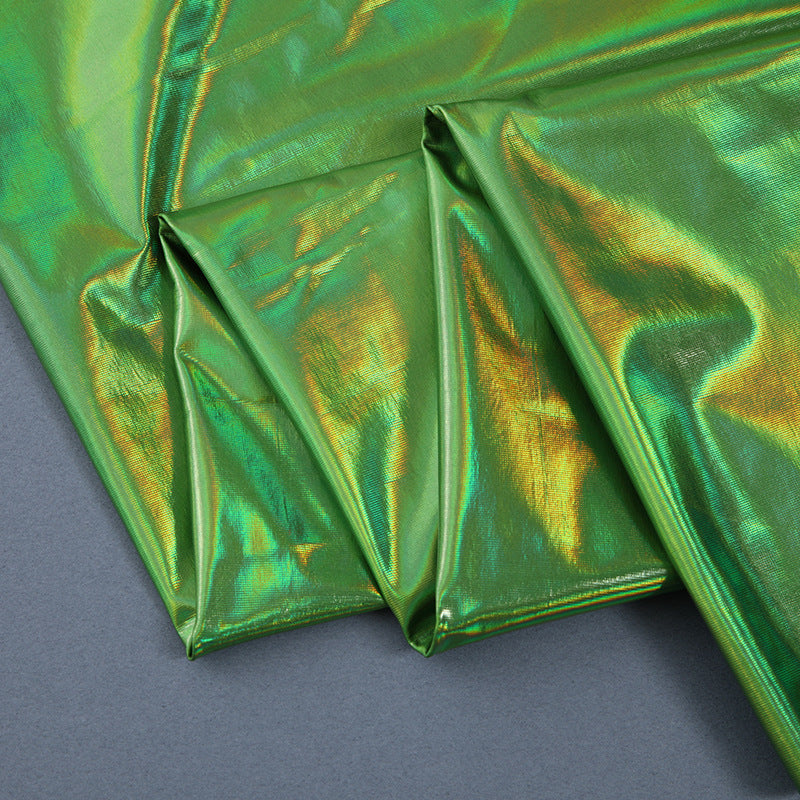 Iridescent Stretch Stage Fabric, for Backdrops & Costumes - Green
