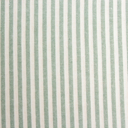 Washed Stripe Woven Cotton Fabric, Fine Stripes for Shirts & Crafts - Aqua Green 3
