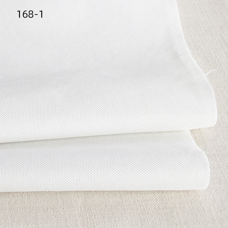Faux Linen Upholstery Fabric by the Yard - Thick Sofa & Decor - 168-1 White