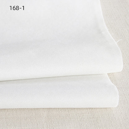 Faux Linen Upholstery Fabric by the Yard - Thick Sofa & Decor - 168-1 White