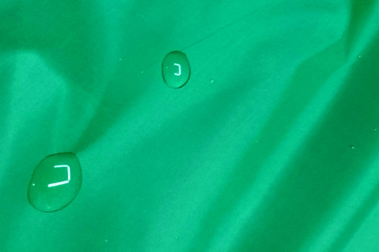 PU Coated Polyester Taffeta Fabric, Waterproof & Crisp - Green & Dark Green