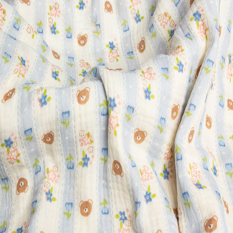 Double Gauze Cotton Fabric - Crinkle Texture Apparel & Craft by the Yard