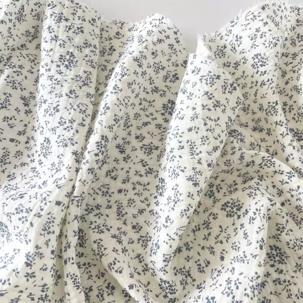 Cotton Double Gauze Floral Fabric, for Baby & Summer Sewing