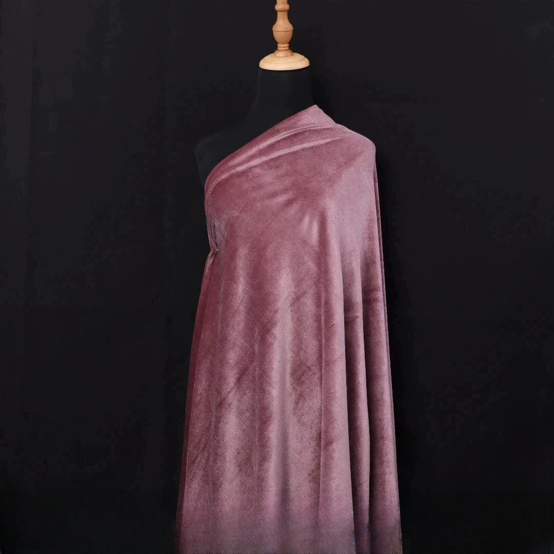 Silky Velvet Fabric, 20 Colors for Dresses, Qipao & DIY - Dusty Pink
