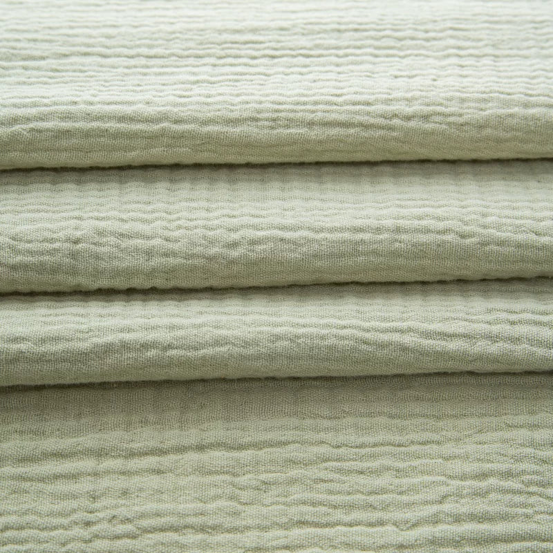Cotton Double Gauze Fabric, for Baby Blankets & Bibs - Grass Green
