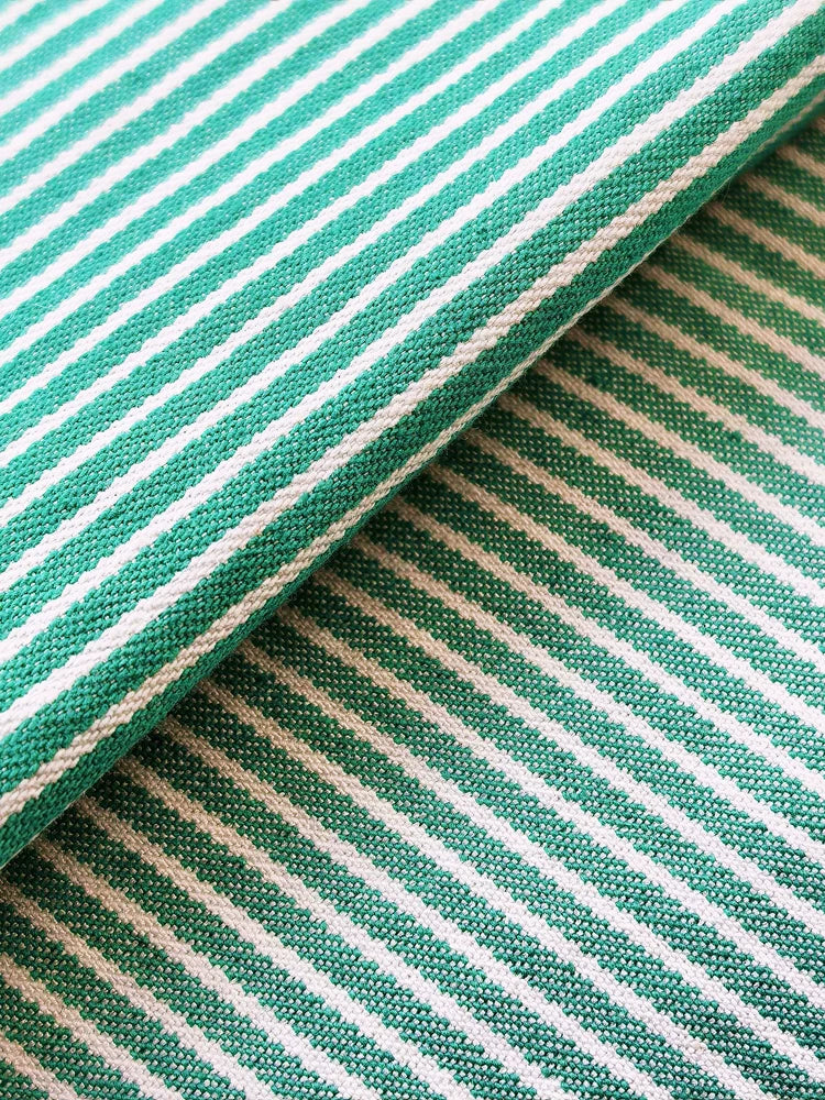 Yarn-Dyed Denim Fabric, Striped, 59 in Wide