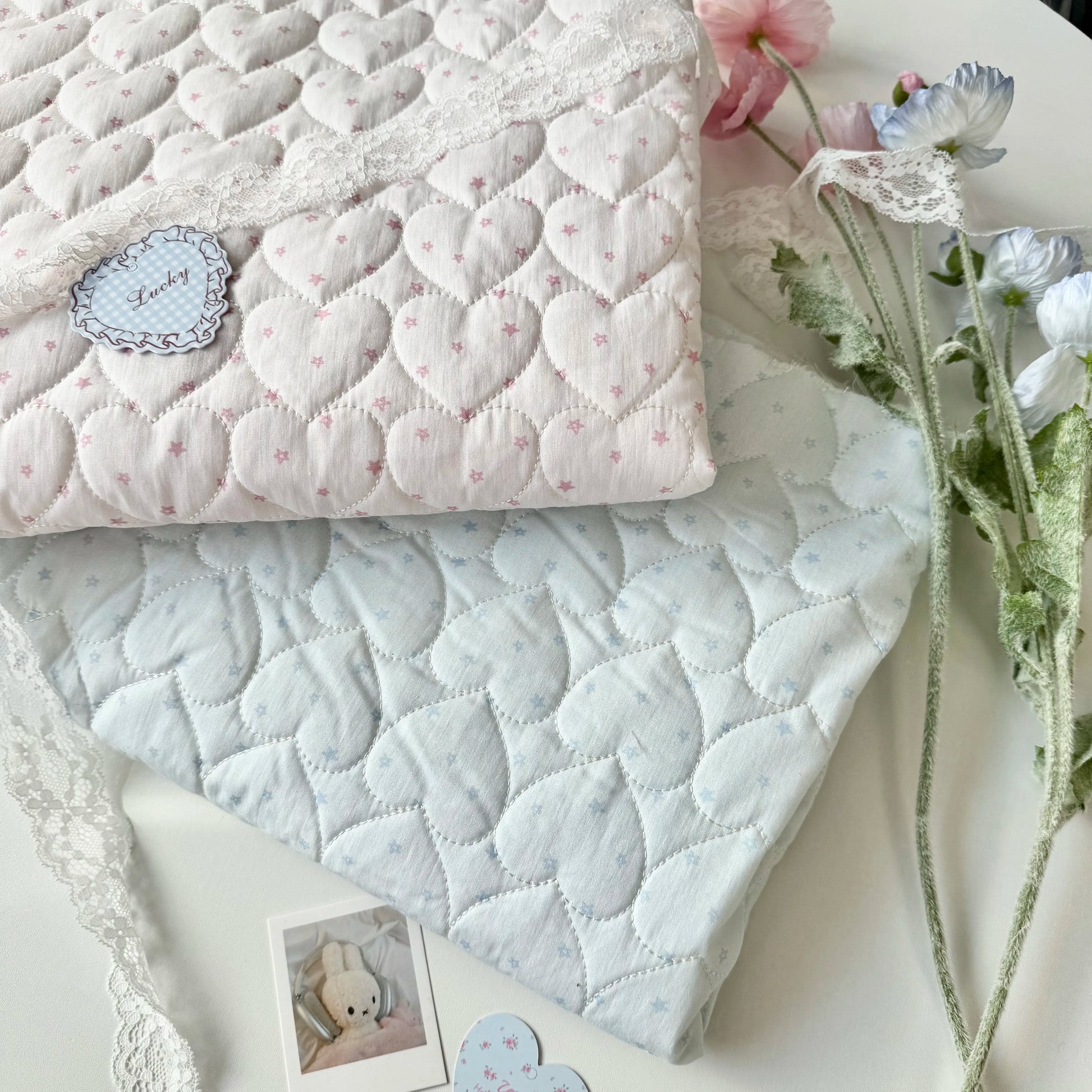 Cotton Quilted Puffer Fabric, Star Quilt, for Padded Coats & Kids' Wear