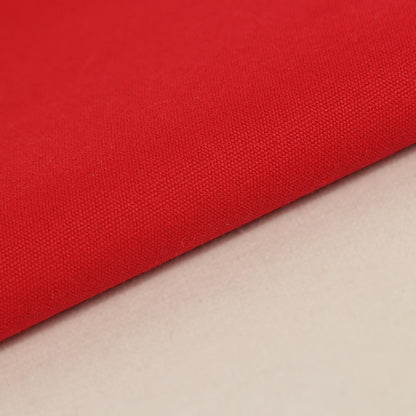 Heavy Cotton Canvas Fabric, 8oz Plain Weave for Bags & Upholstery - Red 42#