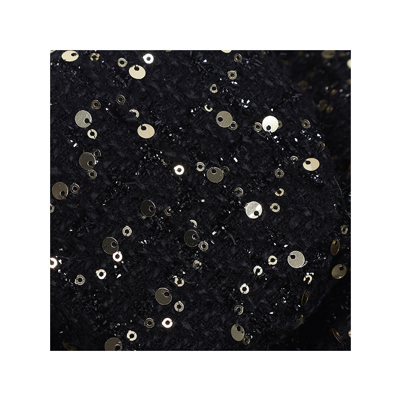 Sequin Plaid Tweed Fabric, 3 Colors for Dresses, Jackets & Decor
