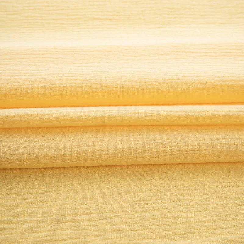Cotton Double Gauze Fabric, for Baby Essentials - Bright Yellow