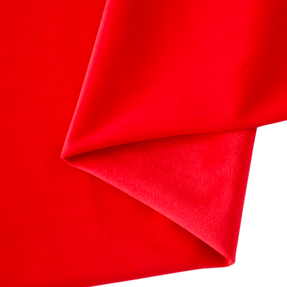 Thickened Velvet Fabric, 17 Colors for Sofa Covers, Curtains & Pillows - Bright Red