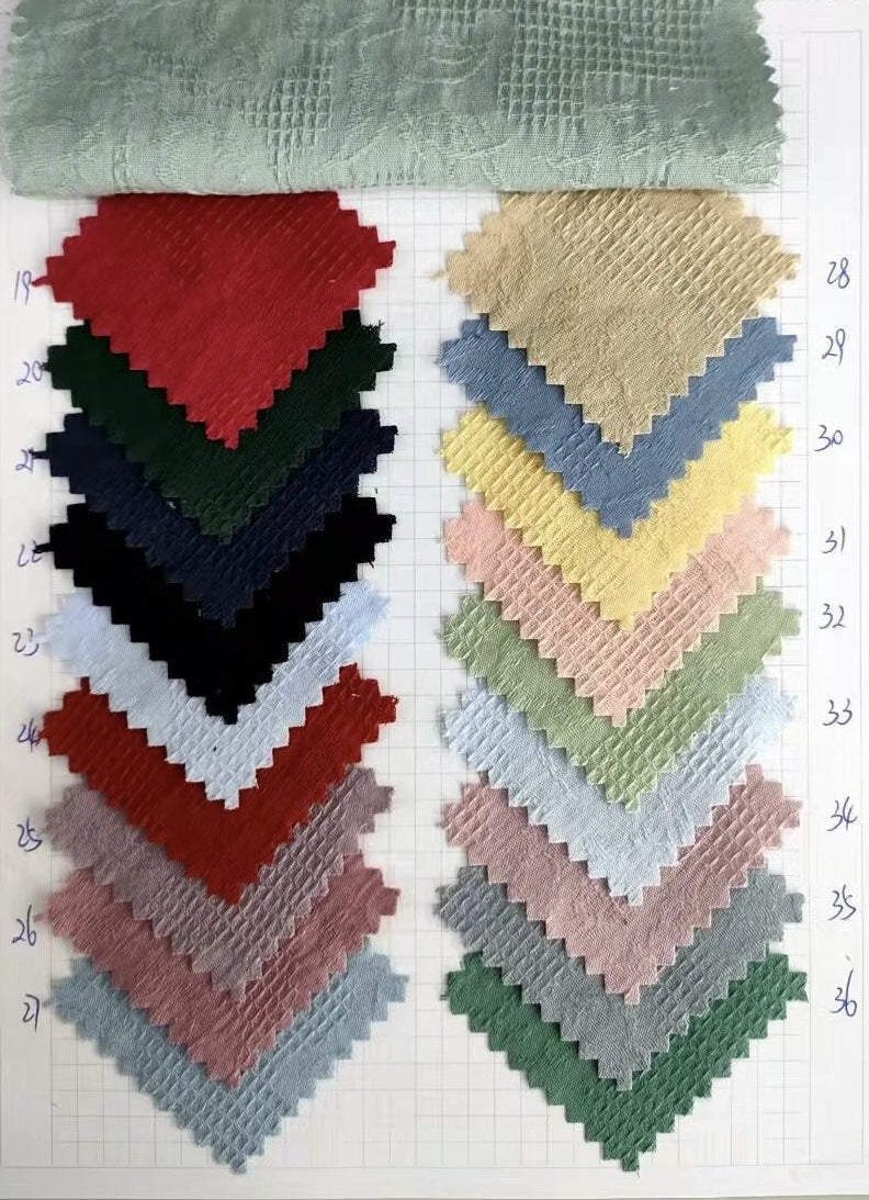 Jacquard Cotton Fabric - Apparel & Pillow by the Yard - 其他颜色咨询客服