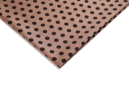 Diagonal Dot Polyester Fabric, Twill-Spot Cloth for Outdoor Apparel - Coffee