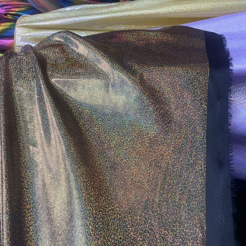 Silver Foil Stretch Stage Fabric, for Live Stream & Stage