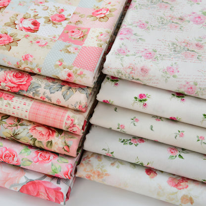 Floral Poplin Cotton Fabric - Shirt & Dress by the Yard