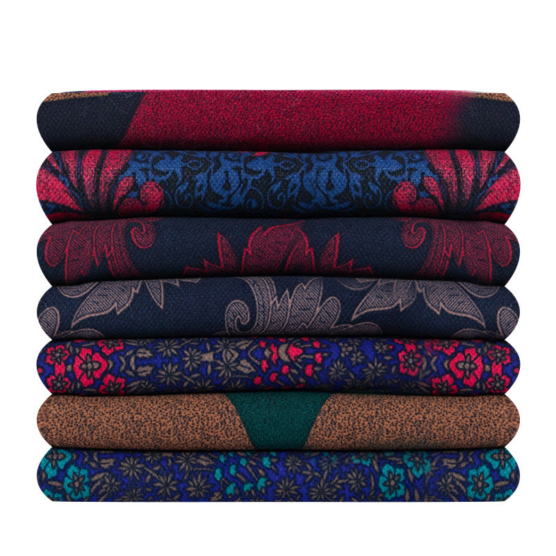 Printed Bonded Fleece-Back Fabric, Warm Corn-Grid Cloth for Jackets & Home