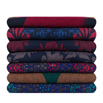 Printed Bonded Fleece-Back Fabric, Warm Corn-Grid Cloth for Jackets & Home